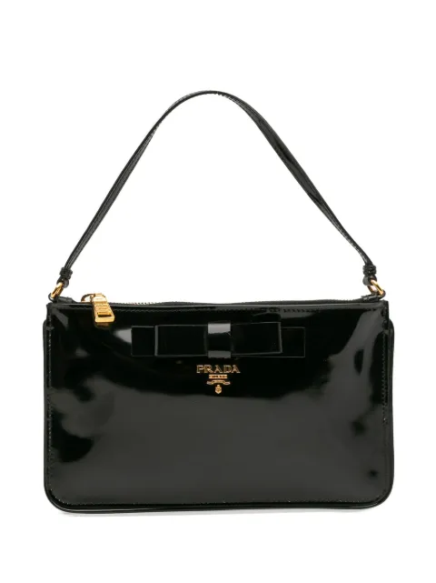 Prada Pre-Owned 2010-2025 Spazzolato Bow Pochette shoulder bag