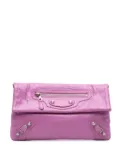Balenciaga Pre-Owned 2015 Lambskin Motocross Giant 12 Envelope clutch bag - Pink