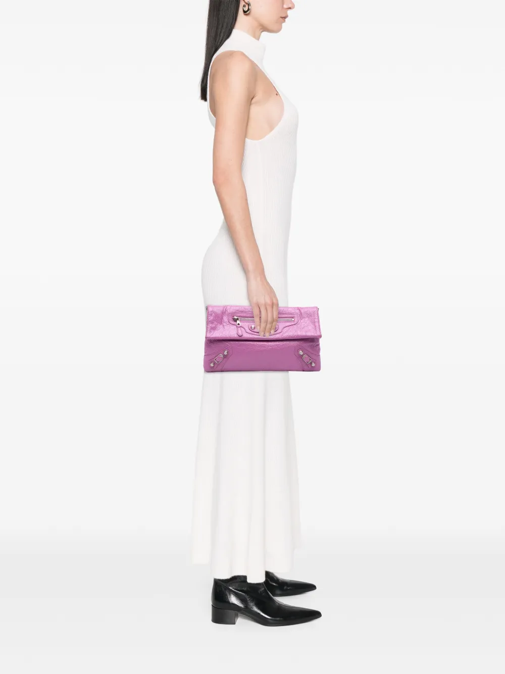 Balenciaga Pre-Owned 2015 Lambskin Motocross Giant 12 Envelope clutch bag | Pre-Owned | Image 2