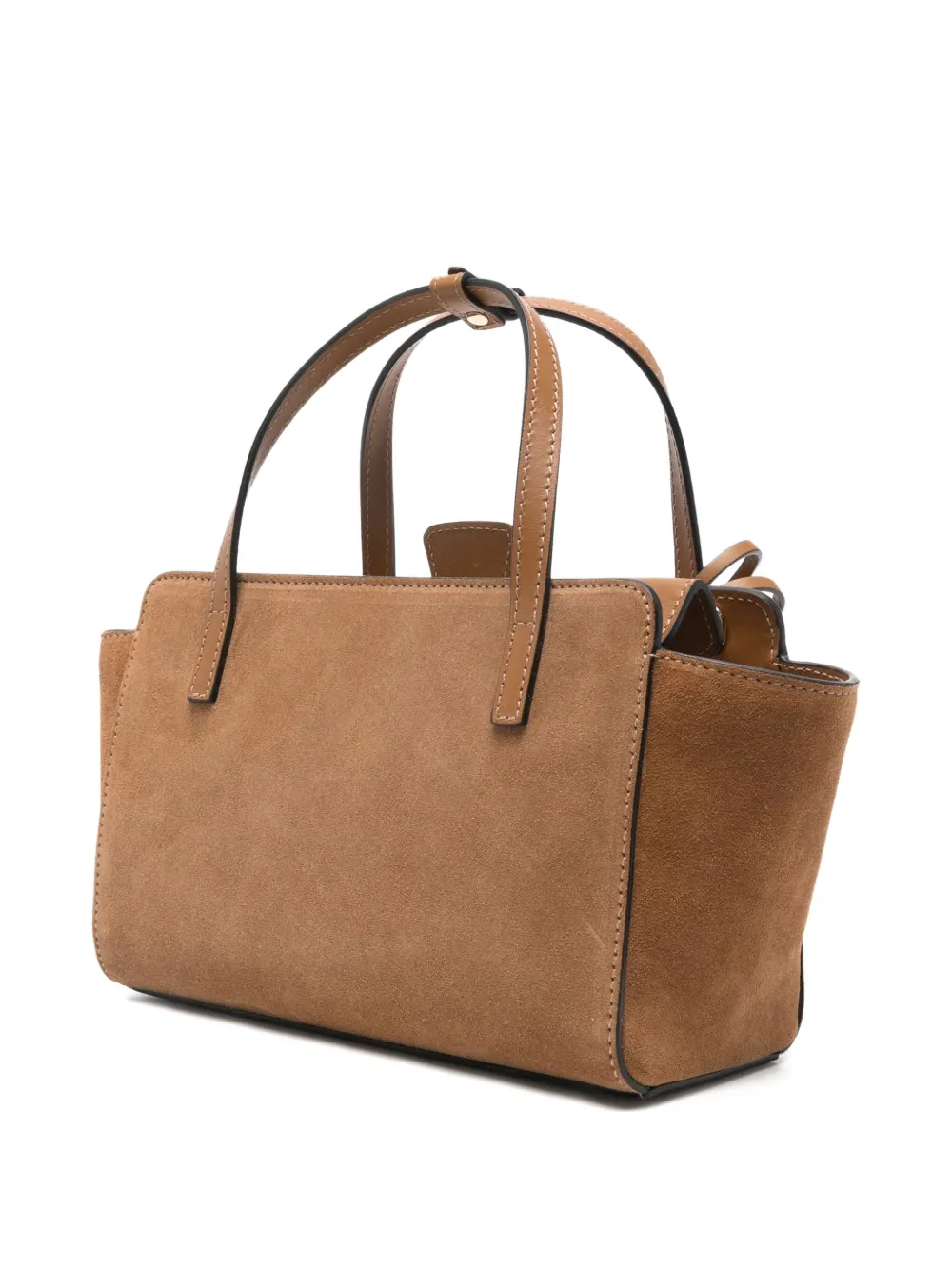 Hidesins Suede Tote Bag In Brown