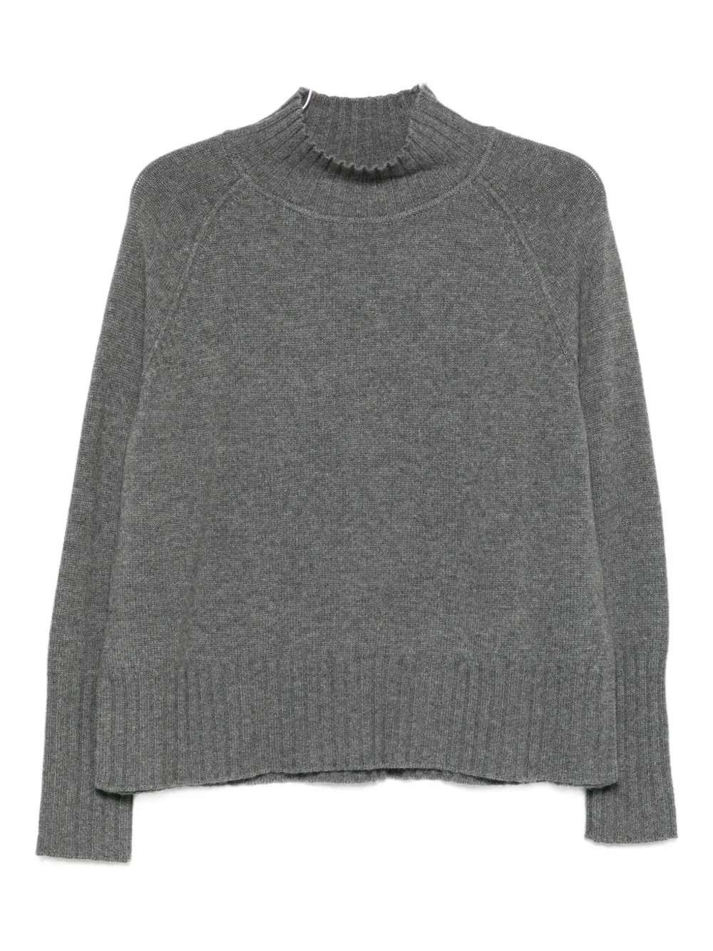 BeYou high-neck cashmere sweater | Grey | Image 1