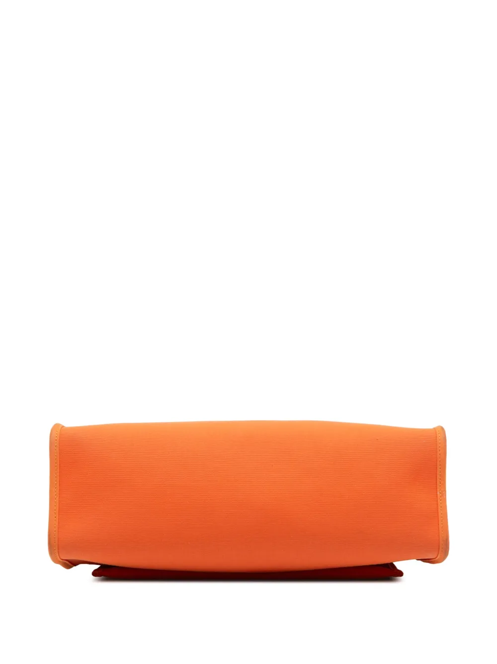 Pre-owned Hermes 2015 Toile Herbag Zip 31 Satchel In Orange