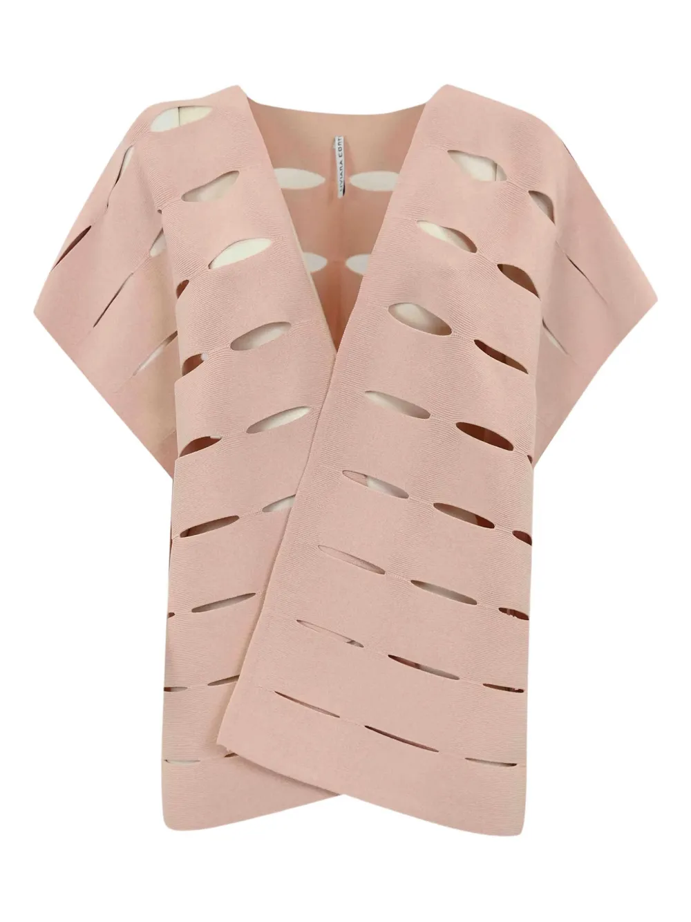 Liviana Conti Cut-out Jacket In Animal Print