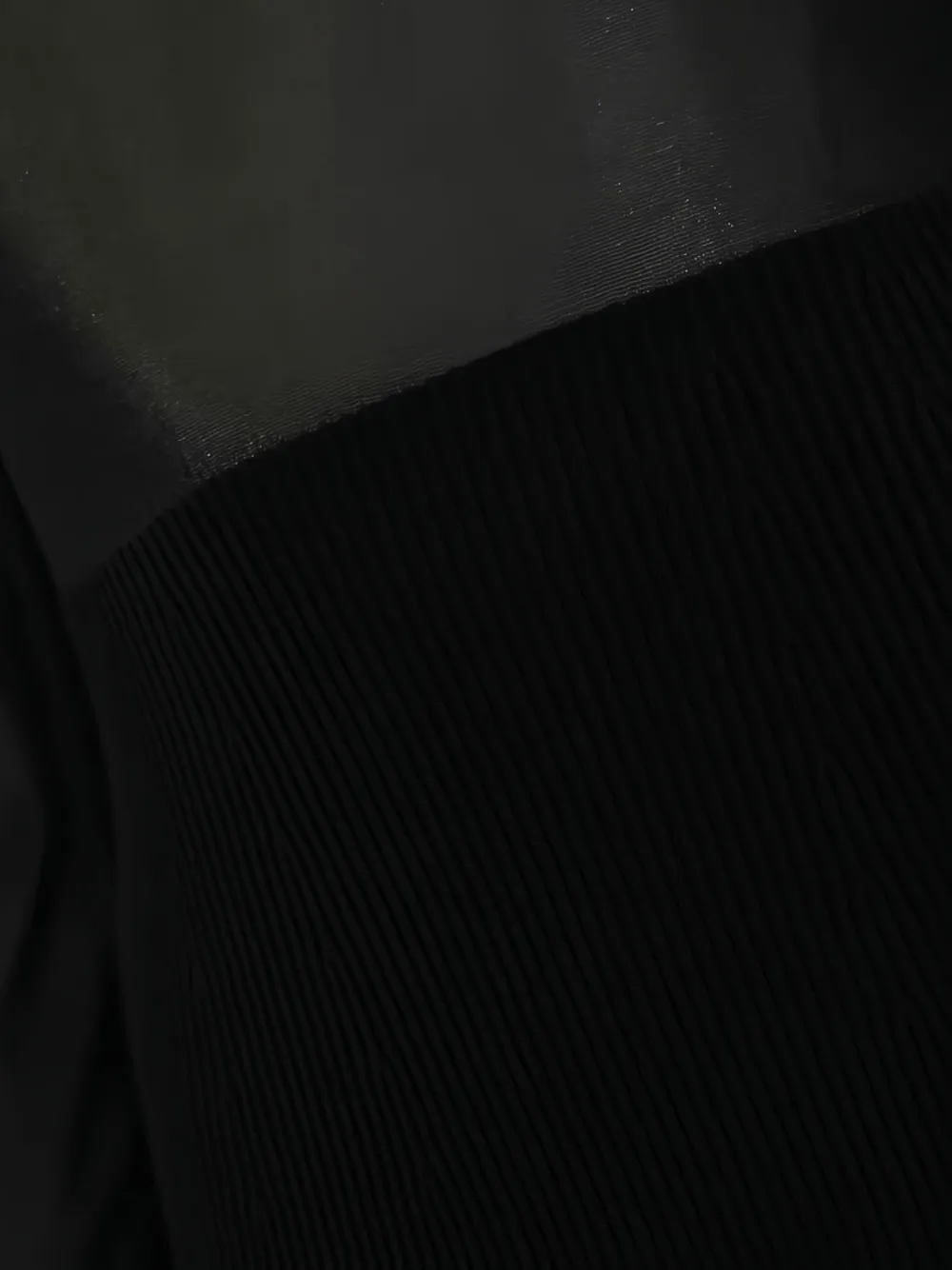 Liviana Conti Geribbelde maxi-jurk met lange mouwen Zwart