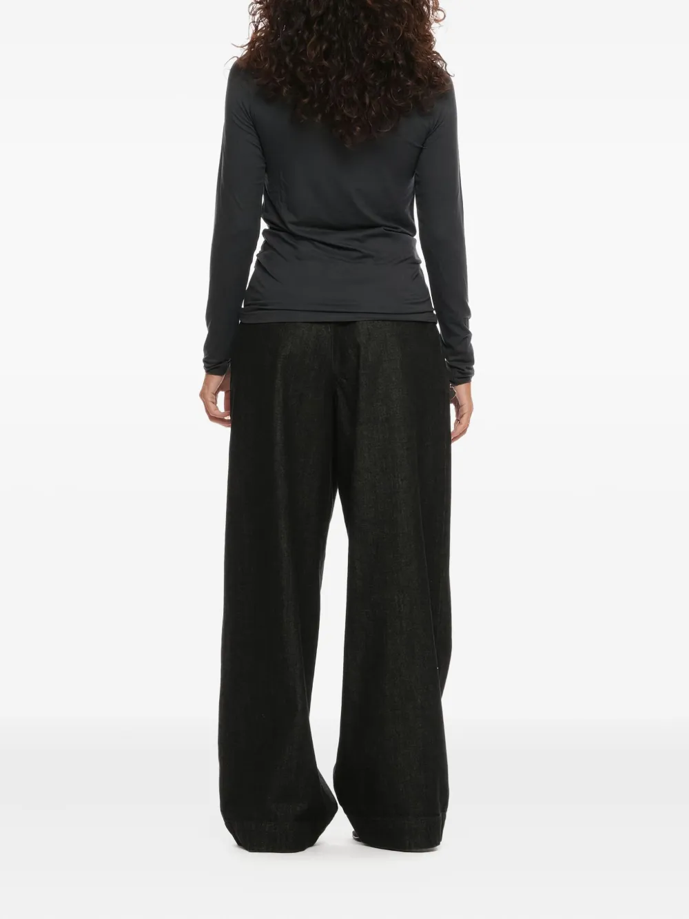 Majestic Long-sleeve T-shirt In Black