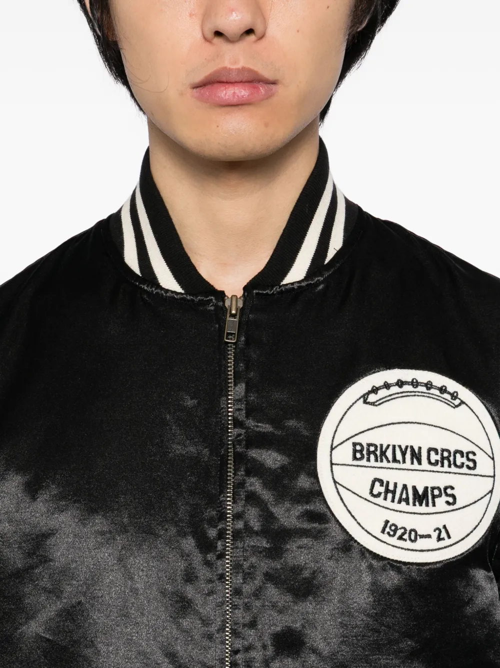 The Brooklyn Circus Varsity Bomber Jacket In Black