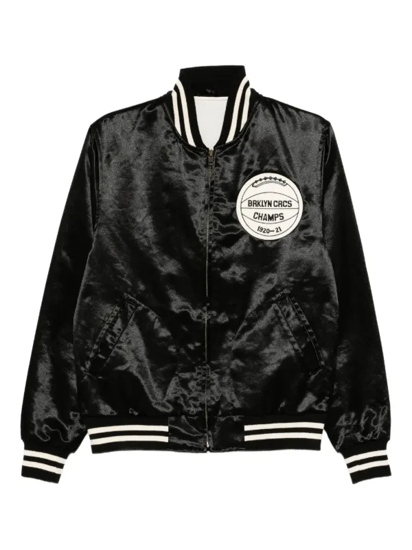 The Brooklyn Circus Varsity Bomber Jacket Black FARFETCH IN