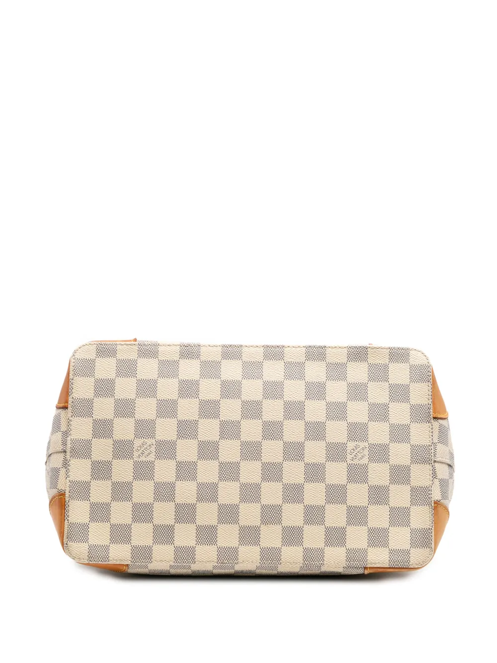 Pre-owned Louis Vuitton 2017 Damier Azur Hampstead Pm Tote Bag In White