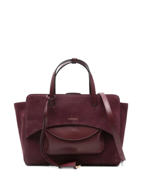 HIDESINS medium Flap suede tote bag