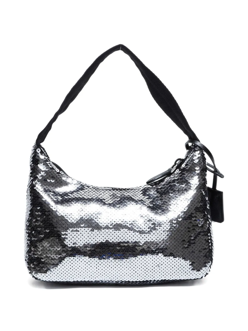 Pre-owned Prada 2020s Re-edition 2000 Shoulder Bag In Silver