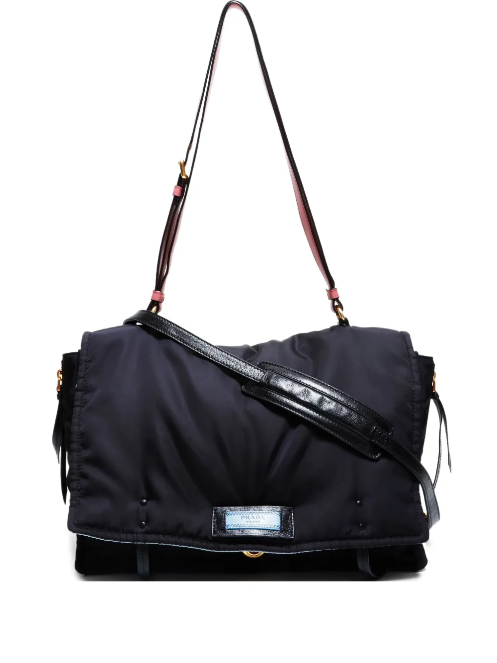 Prada Pre-Owned 2000-2020s logo-appliqué shoulder bag | Black | Image 1