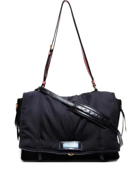 Prada Pre-Owned شنطة كتف بأبليكة شعار الماركة من عقد 2000-2020