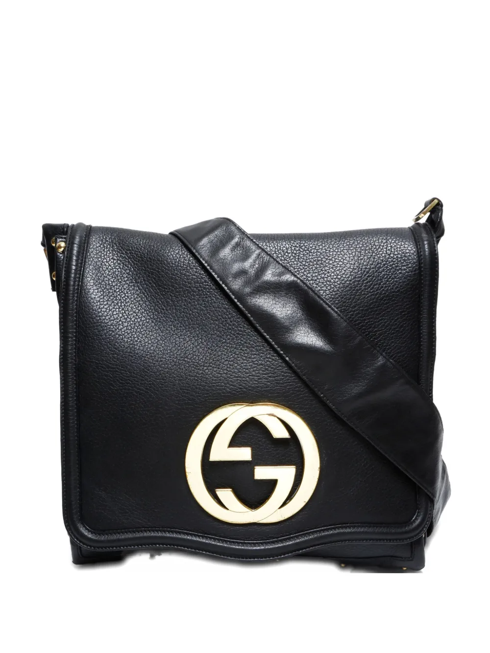 Pre-owned Gucci 2000-2020s Interlocking G Shoulder Bag In Black