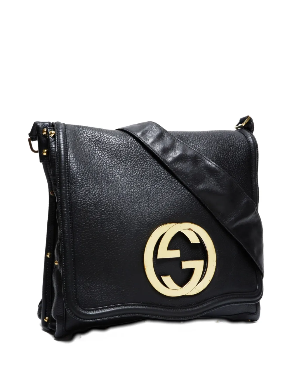Pre-owned Gucci 2000-2020s Interlocking G Shoulder Bag In Black