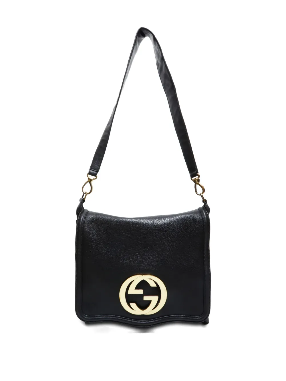 Pre-owned Gucci 2000-2020s Interlocking G Shoulder Bag In Black