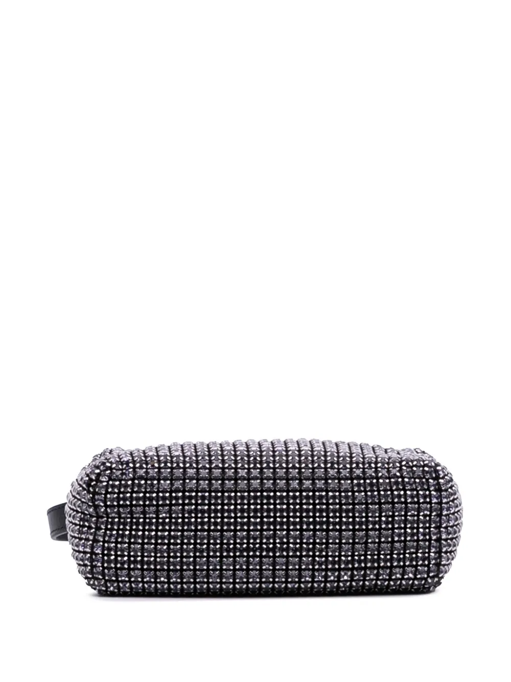 Pre-owned Alexander Wang 2010-2025 Mesh Crystal Heiress Pouch Handbag In Black