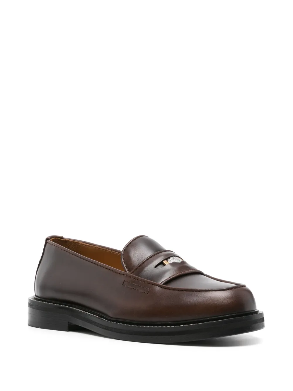 Apc Brown Leather A.p.c. X Marc Jacobs Loafers In Brown