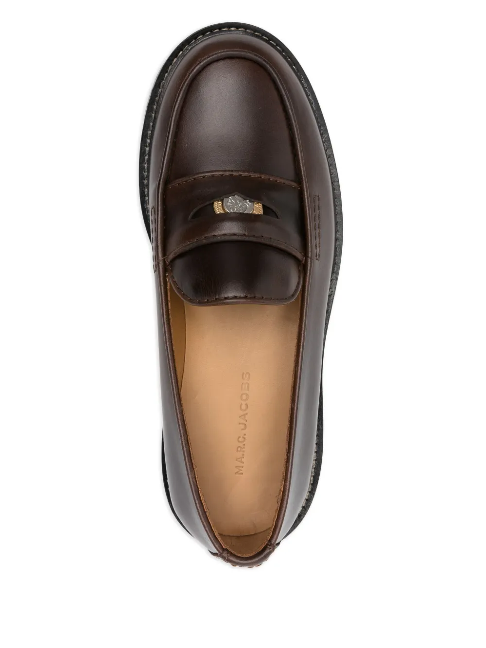 Apc Brown Leather A.p.c. X Marc Jacobs Loafers In Brown