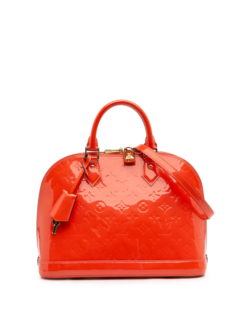 Louis Vuitton Pre-Owned 2014 Monogram Vernis Alma PM satchel - オレンジ Louis Vuitton Pre-Owned 2014 Monogram Vernis Alma PM satchel - オレンジ