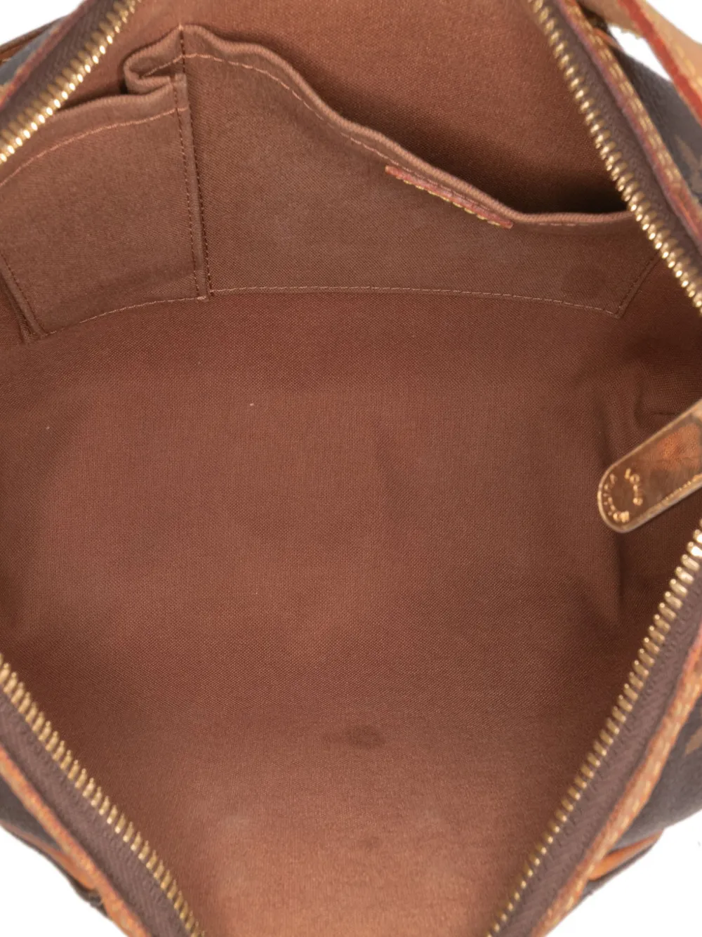 Pre-owned Louis Vuitton 2011 Monogram Thames Gm Shoulder Bag In Brown