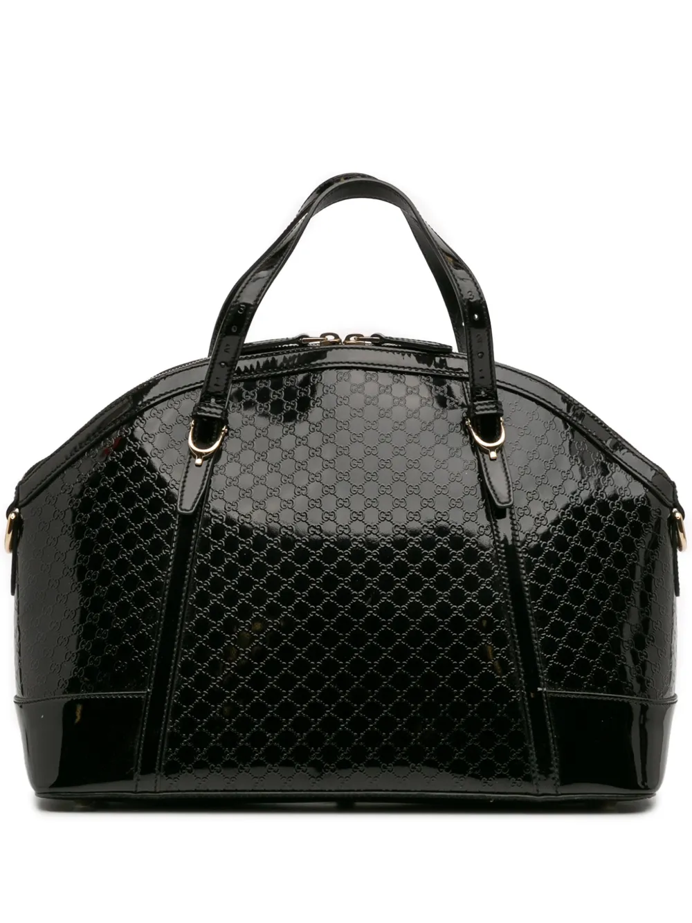 Gucci Pre-Owned 2016-2025 Large Microguccissima Patent Dome satchel - Gucci Pre-Owned 2016-2025 Large Microguccissima Patent Dome satchel -
