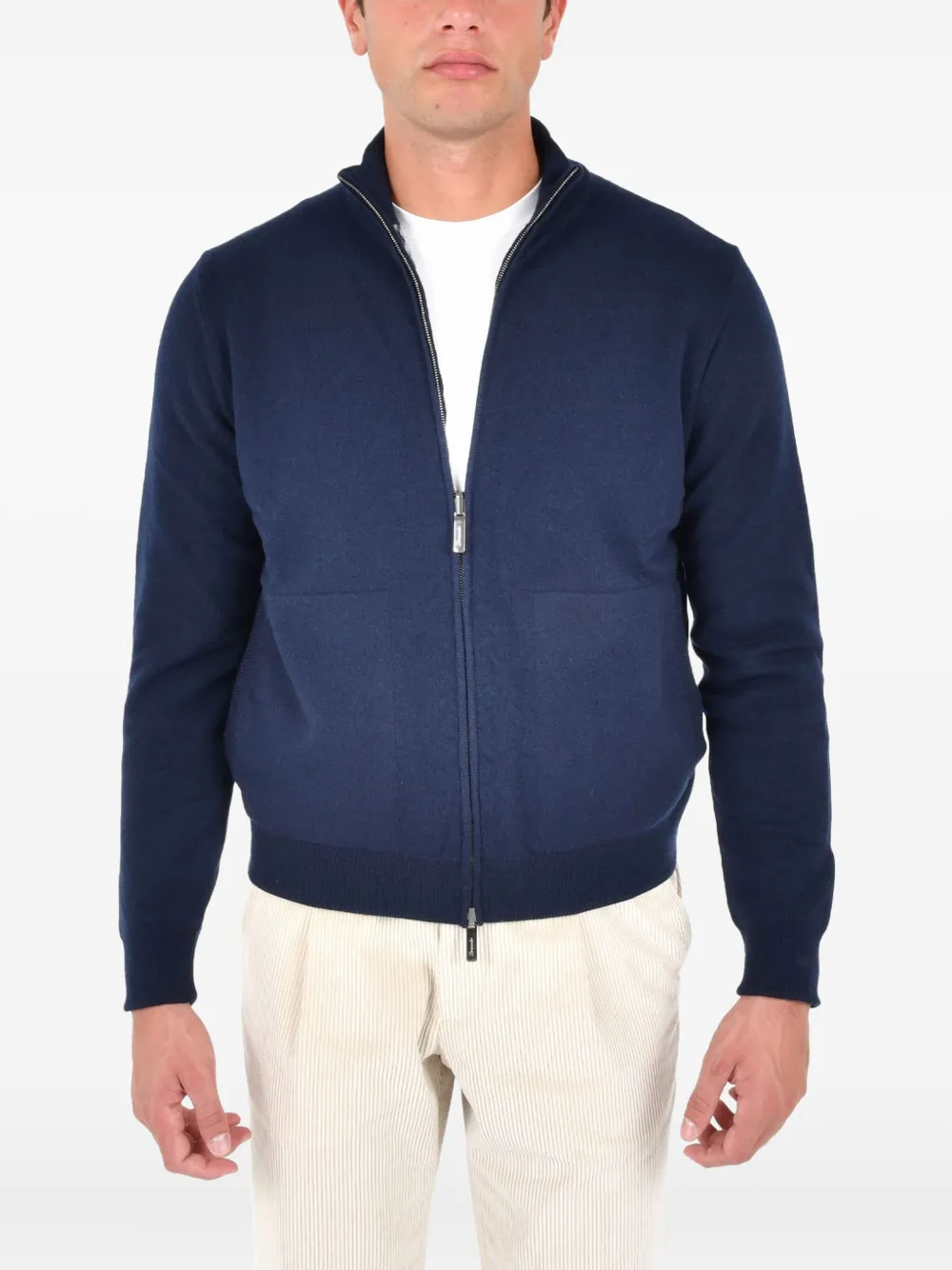 Drumohr zip-fastening cardigan | Blue | Image 1