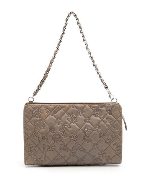 CHANEL Pre-Owned 2010-2011 Embossed Lambskin Lucky Symbols Pochette shoulder bag