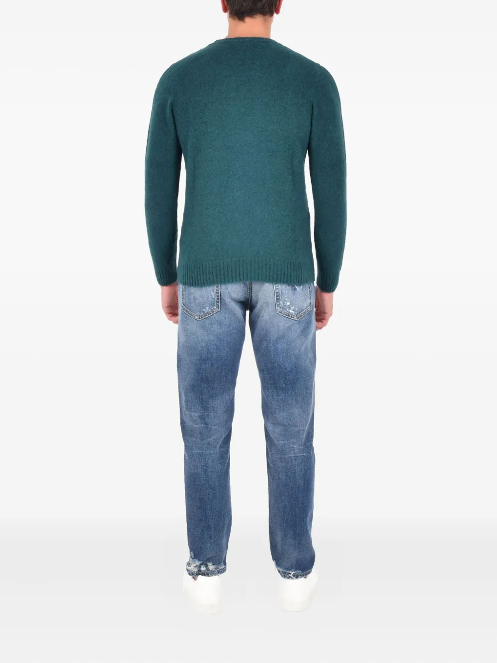 Drumohr Trui met ronde hals Groen