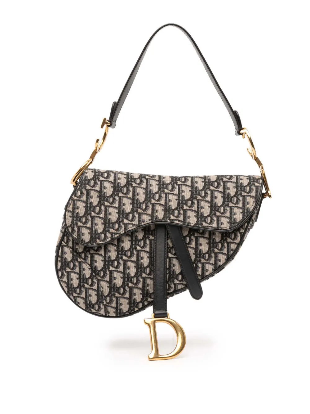 Christian Dior Pre-Owned 2018 Oblique Canvas Saddle Bag shoulder bag - Christian Dior Pre-Owned 2018 Oblique Canvas Saddle Bag shoulder bag -
