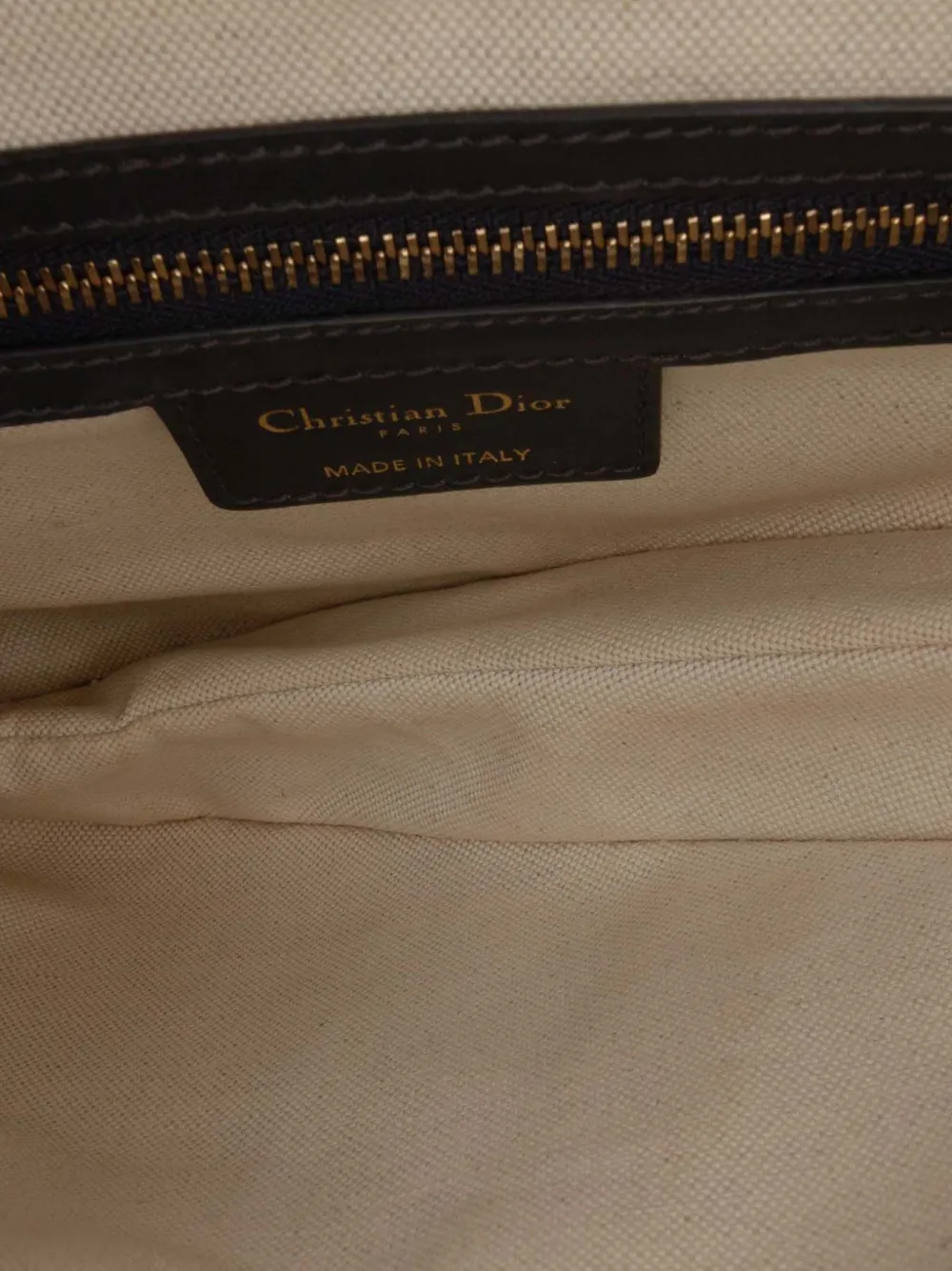 Pre-owned Dior 2018 Oblique Canvas Saddle Bag Shoulder Bag In Blue