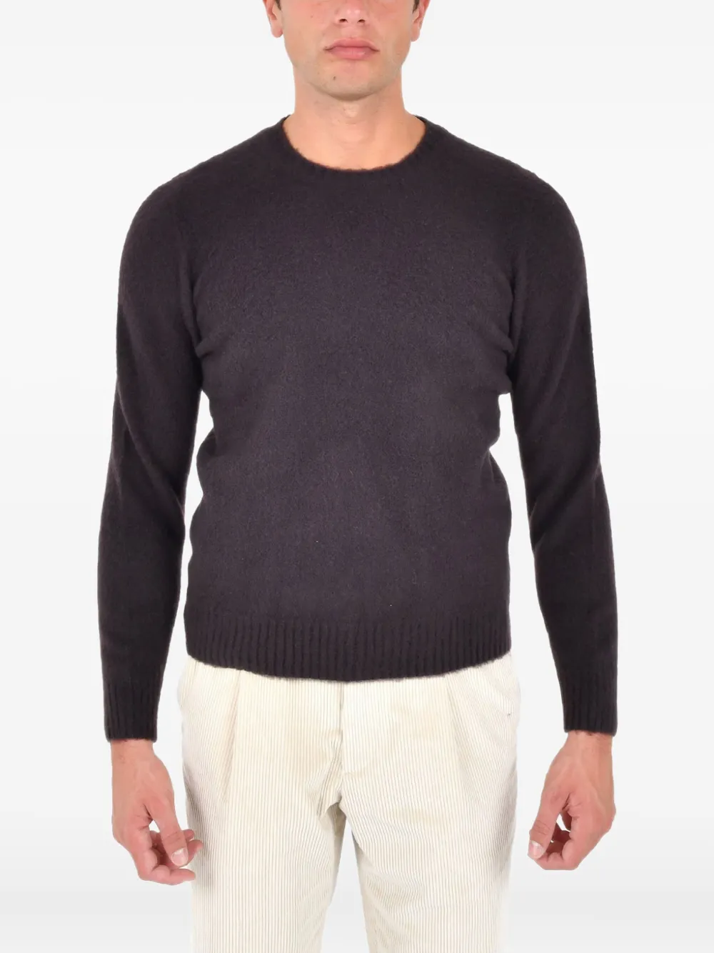 Drumohr crew-neck wool sweater | Brown | Image 1