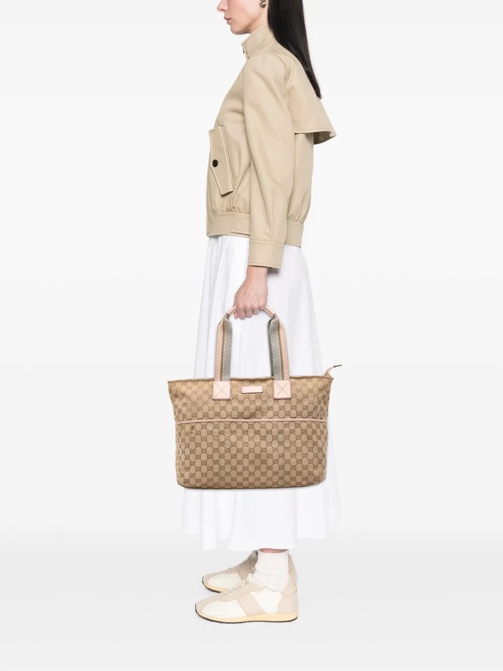 Gucci Pre-Owned 2000-2015 GG Canvas Web tote bag | Pre-Owned | Image 2