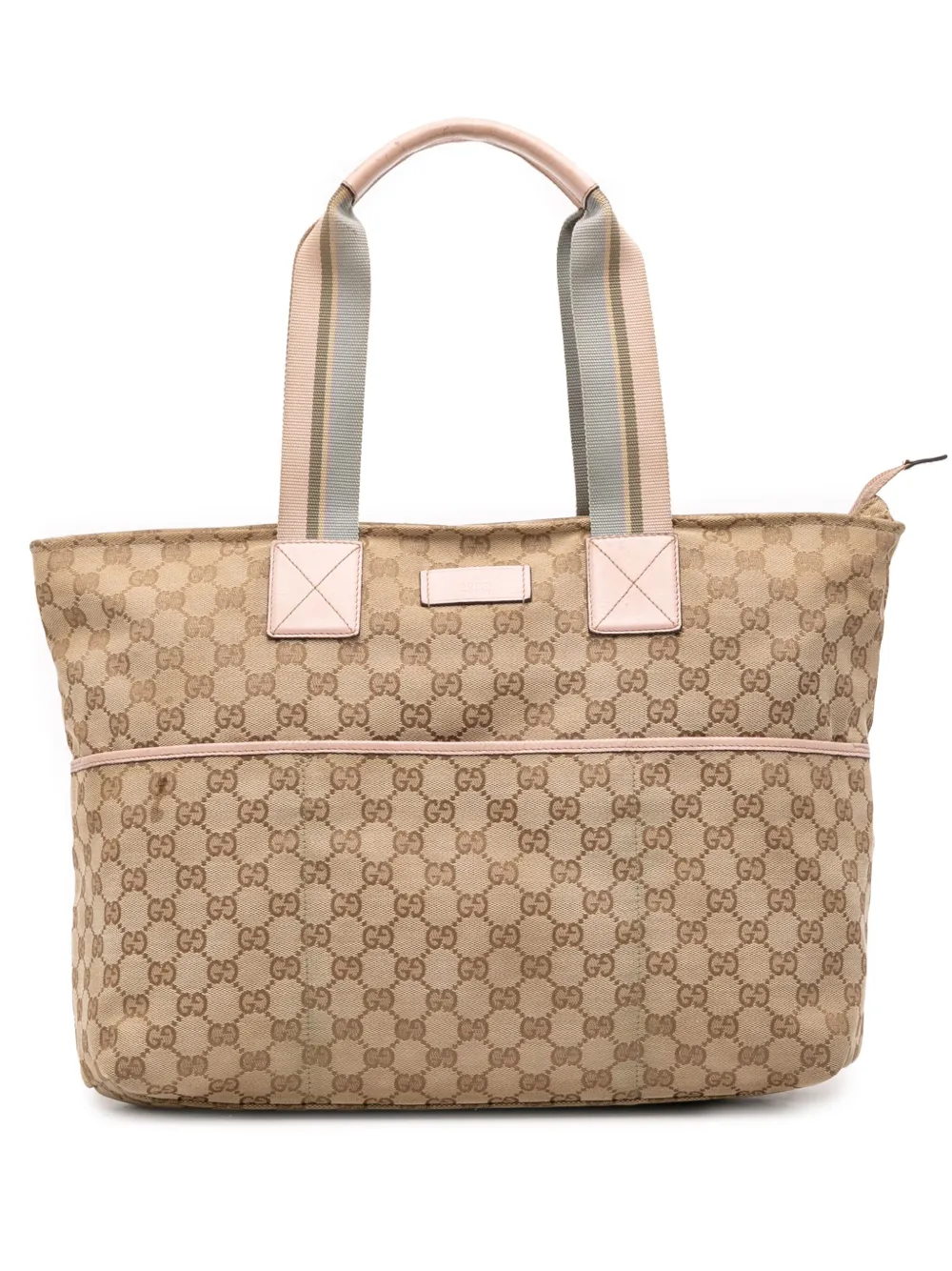 Gucci Pre-Owned 2000-2015 GG Canvas Web tote bag - ブラウン Gucci Pre-Owned 2000-2015 GG Canvas Web tote bag - ブラウン