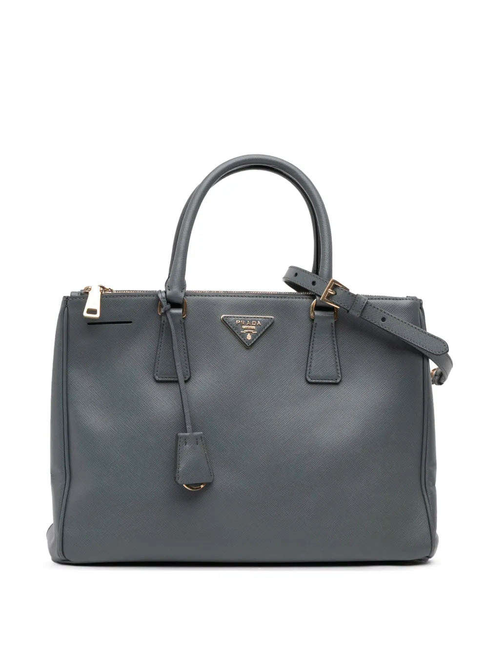 Prada Pre-Owned 2000-2025 Medium Saffiano Lux Galleria Double Zip Prada Pre-Owned 2000-2025 Medium Saffiano Lux Galleria Double Zip