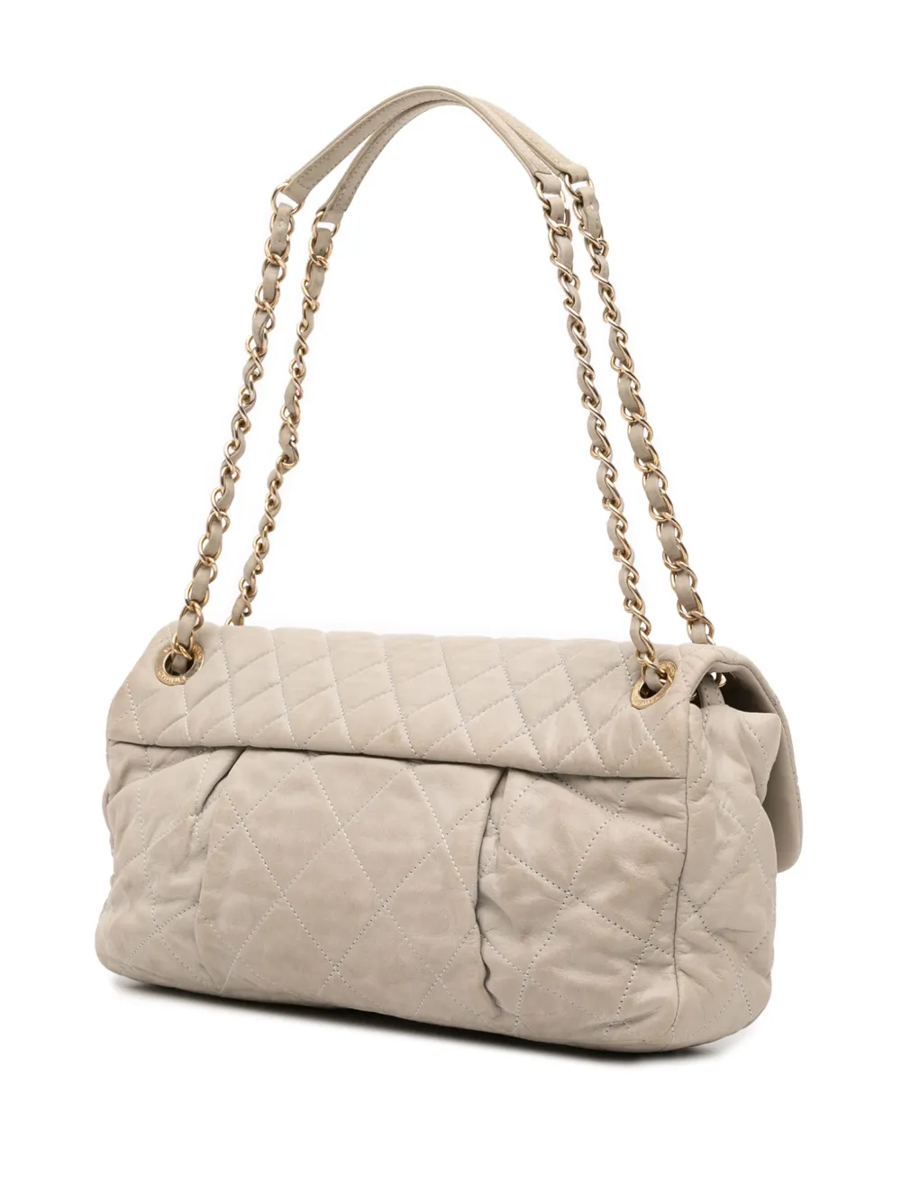 Pre-owned Chanel 2011 Quilted Calfskin Chic Quilt Flap Shoulder Bag In Brown