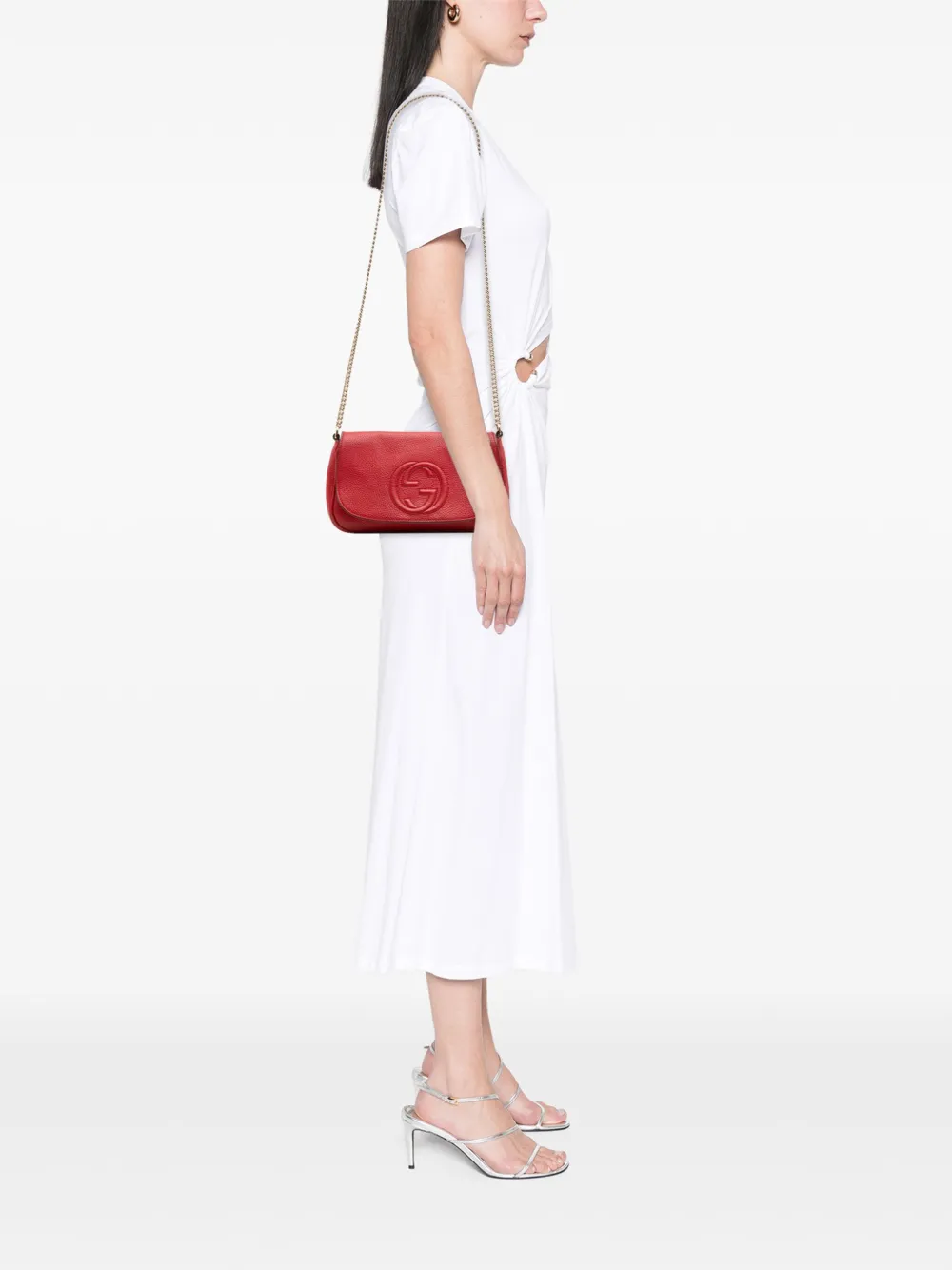 Gucci Pre-Owned 2016-2025 Medium Leather Soho Chain Flap crossbody bag | Pre-Owned | Image 2