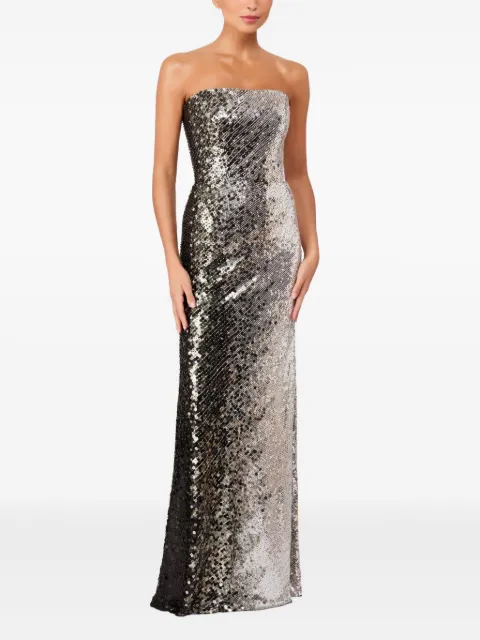 Jenny Packham vestido strapless bordado con lentejuelas