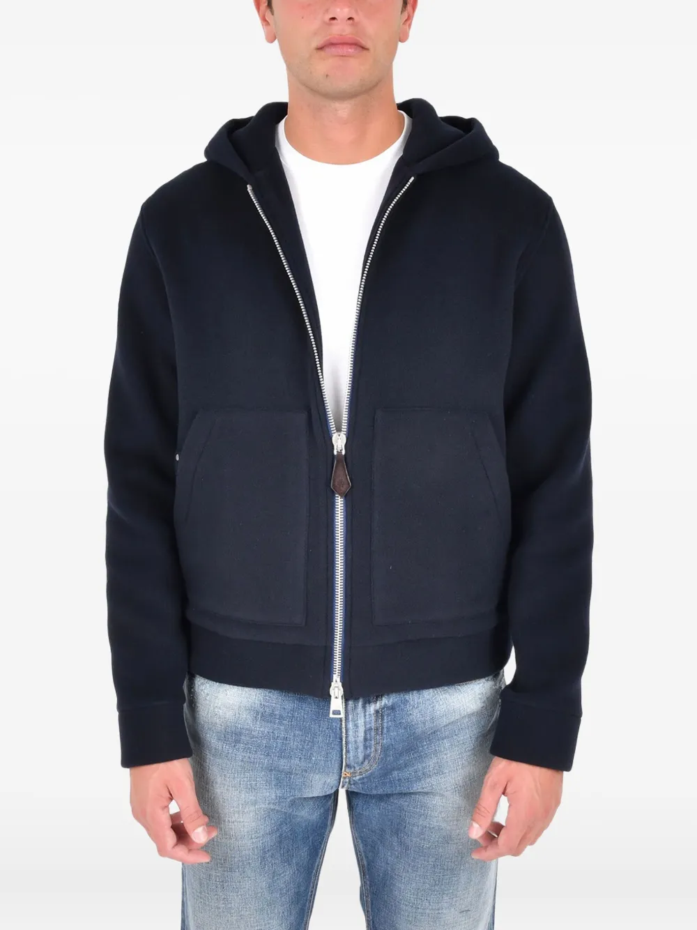 Jacob Cohën hooded zip-up jacket | Blue | Image 1