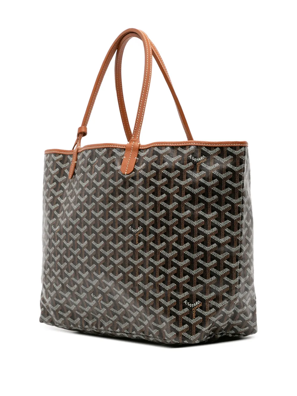 Pre-owned Goyard 2000-2025 Ine Saint Louis Pm Tote Bag In Black