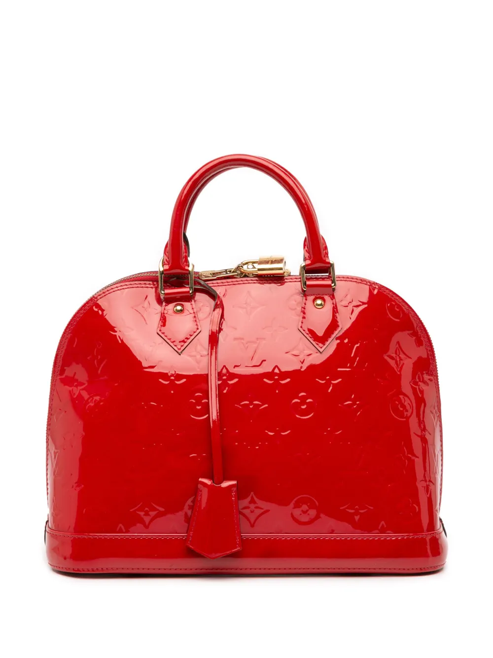 Louis Vuitton Pre-Owned 2015 Monogram Vernis Alma PM handbag - レッド Louis Vuitton Pre-Owned 2015 Monogram Vernis Alma PM handbag - レッド