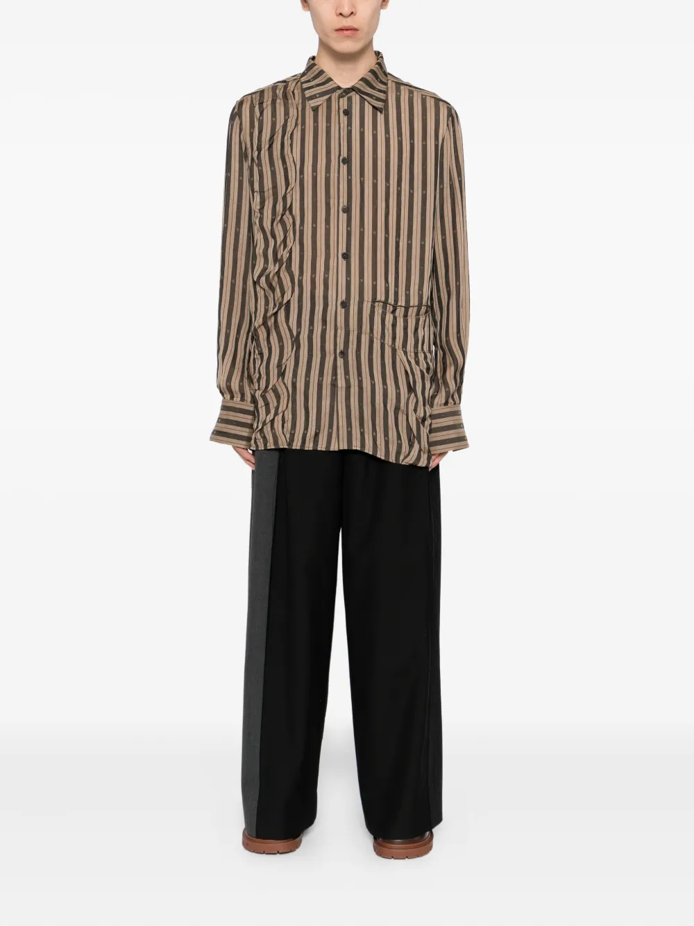 Ziggy Chen camisa con paneles | Image 2