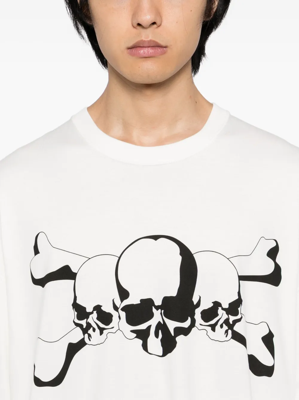 Mastermind Japan T-shirt met logoprint Wit