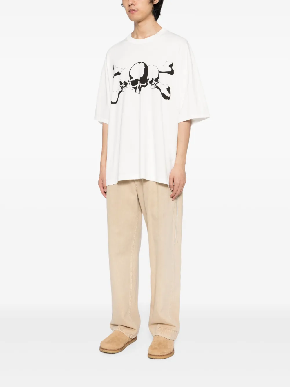 Mastermind Japan T-shirt met logoprint - Wit