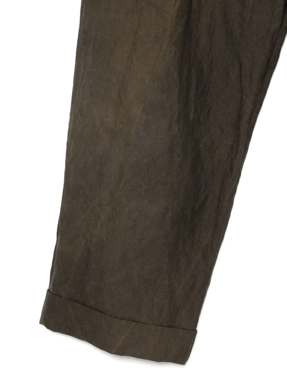 Ziggy Chen Pleated Dyed Trousers In Green