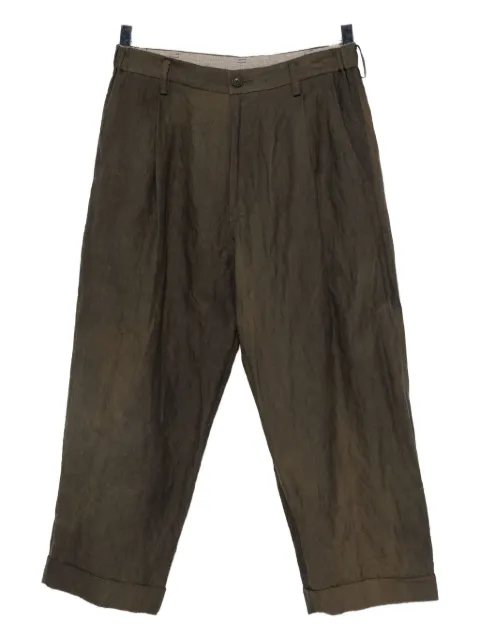 Ziggy Chen pleated dyed trousers