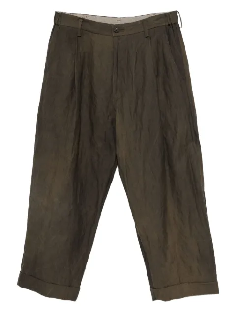 Ziggy Chen pleated dyed trousers