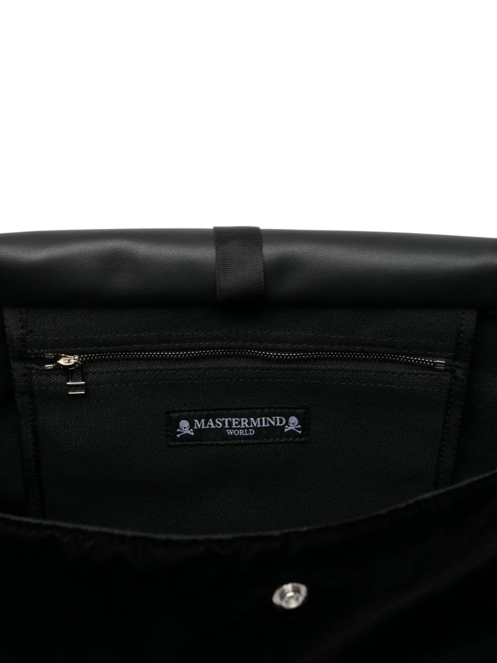 Mastermind World Schoudertas met geborduurd logo Zwart