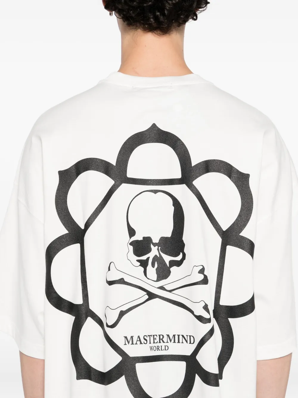 Mastermind Japan Skull Graphic Pocket T-shirt In White