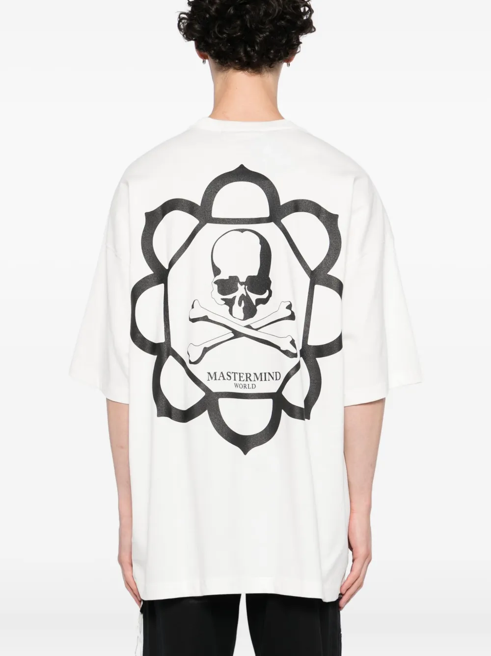 Mastermind Japan Skull Graphic Pocket T-shirt In White