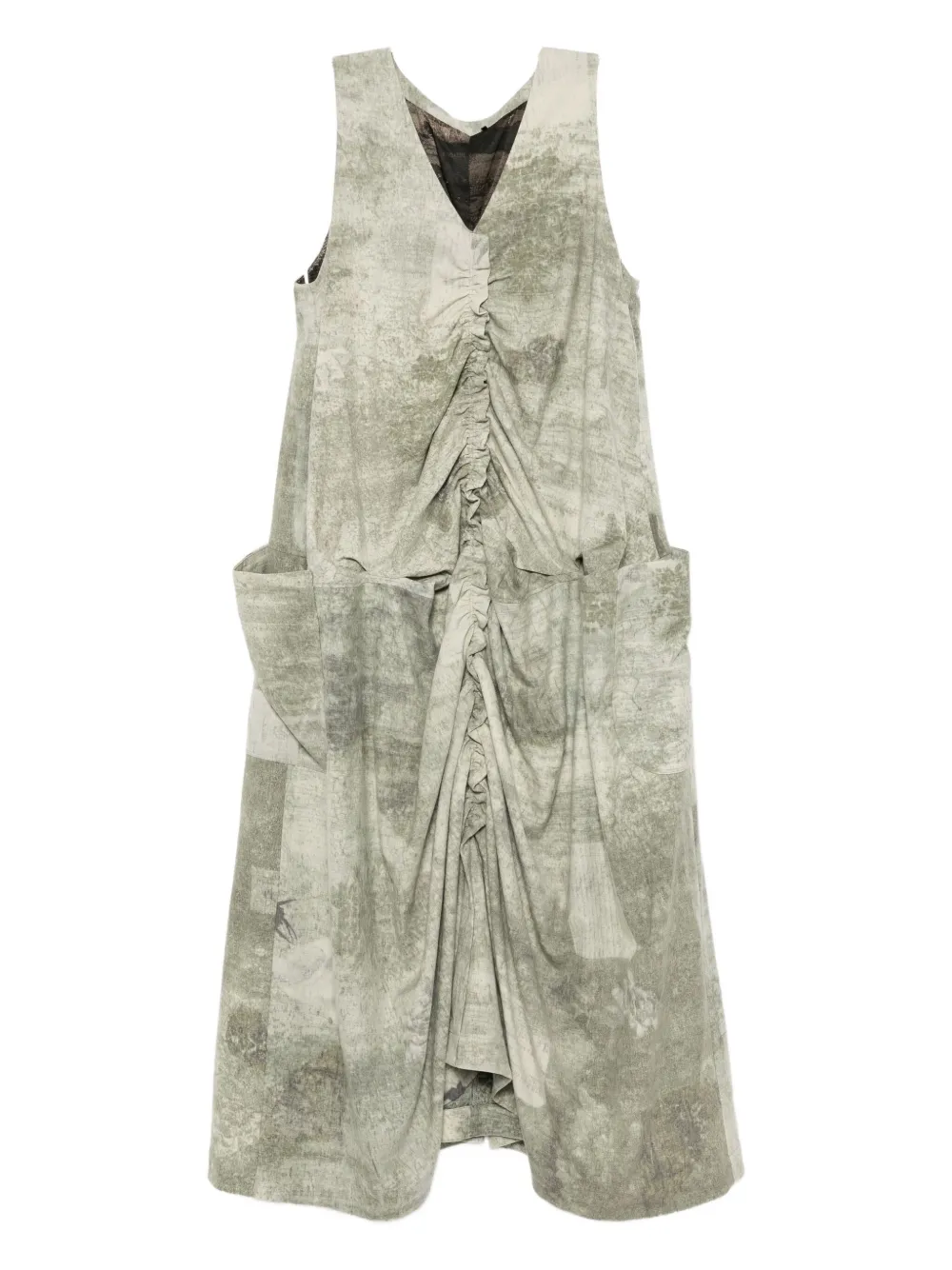 Ziggy Chen Abito con stampa all-over - Verde